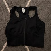 90 Degree Fitted Zip Up Sports Bra 