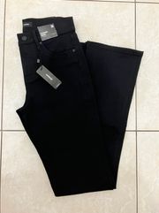 Mid Rise Black Skyscraper Jeans women