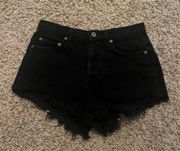 Carmar Black Denim Shorts