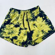 Shorts |  Tye Dye Shorts |  Colour: Black/Yellow |  Size 1