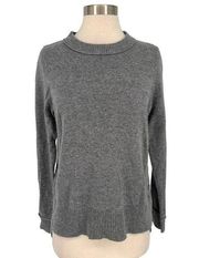 C&C California Speckled Crewneck Sweater Gray Size Medium