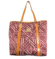 DVF STUDIO-Diane Von Furstenberg Large Plum Modern Tile Tote, EXCELLENT, OS