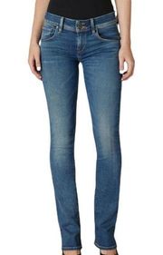 Hudson Womens Jeans Size 25  Sz 2 Low Rise Straight Denim Light Wash Stretch Y2k