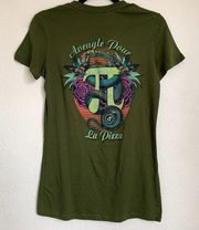 House of Shroom Songbird Snake Graphic Tee T-shirt in Olive Green