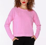 NWT!  Pink Reverse Yoke Pullover Size Small