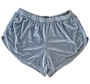 Baby light blue soft velvet Brandy Melville mini ultra short booty shorts