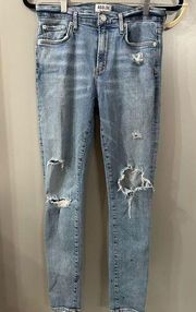 Agolde Distressed Ripped Sophie Skinny Jeans Size 28