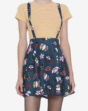 Naruto Shippuden X Hello Kitty Dress Suspender Skirt Medium