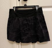 Lululemon Black Camo Skirt Long