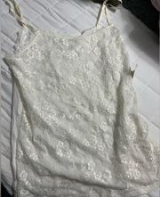 Elle lace tank top size:Small