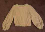 Altar'd State Oatmeal-Colored Sweater