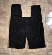 Juicy Couture Corduroy Jean Y2k black skinny jeans with stretch.