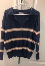 Blue Striped Sweater