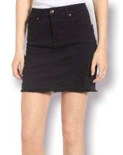 / Black Distressed Skirt / Size 4