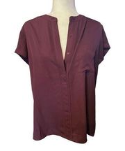 Simply Vera  Wang Burgundy shirt