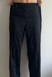 Black Essential Work Pants Size 16