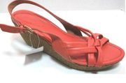 Corso Como "Eugenia' Coral Crisscross Slingback 10