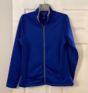 ANTIGUA Women Jacket beautiful blue color with from zipper BNWOT  size M