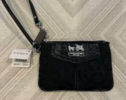 Coach Small Black ‘C’ Wristlet