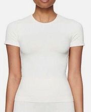 NWT SKIMS SOFT SMOOTHING SEAMLESS T-SHIRT IN MARBLE NWT