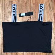 NWT LF black tank top with “LF” straps