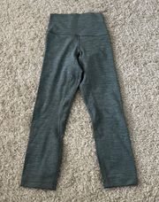 Lululemon Align 21” Leggings Heathered Tidewater Teal Size 0