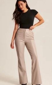 Abercrombie Curve Love Vegan Leather Slim Flare Pants *LONG