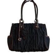 Brighton black/brown nylon purse #A563281