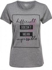 NWOT Difficult Doesn't Mean Impossible Graphic Tee