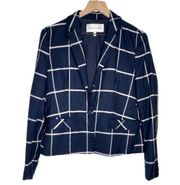 𝅺Cupcakes & Cashmere Navy Windowpane Blazer