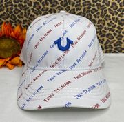 ⭐️NWT⭐️ White Logo Print SnapBack Baseball Hat | OSFA |