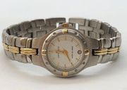 Anne Klein ladies date watch two tone size 7” with battery