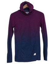 New Balance Running | Women's Hooded Long Sleeve Pullover Ombre Dip Dye | XS