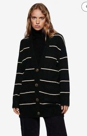 Mango NWT  STRIPED OVERSIZED CARDIGAN