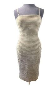 Privacy Please Square Neck Midi Bodycon Dress Size M