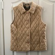 L.l. Bean Quilted Vest Small