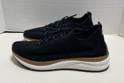 Otbt Women’s Courier Platform Sneaker Black Wool Blend Shoe Size 8.5