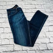 Eddie Bauer Jeans Women Size 6 Tall Dark Wash Mid Rise‎ Modern Fit Bootcut