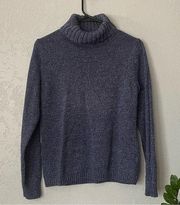 LL bean vintage blue turtle neck sweater