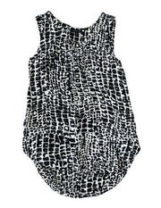 Rachel Zoe Black & White Lizard Scale Tank