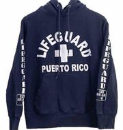 Puerto Rico Navy Pullover Hoodie Size S