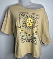 Live By The Sun Love By The Moon Cropped Tee