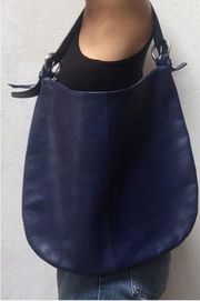 Club Monaco Indigo Leather Hobo Shoulder Bag