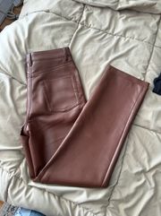 faux leather pants