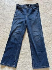 Veronica Beard Jackie 10" Straight Jean In Medium Wash Size 30