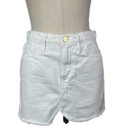 Frame Denim Le Mini Denim Skirt White Size 24