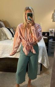 Wide leg crop pants