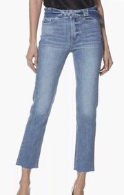 PAIGE  Denim Belted Hoxton High Rise Straight Ankle Size 31 i616