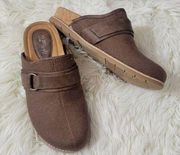 EuroSoft Gowan Brown Slip On Clogs Size 8.5 New