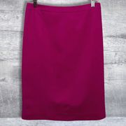 Worthington Pencil Skirt NEW Womens 4 Knee Length Magenta Pink Lined Career
